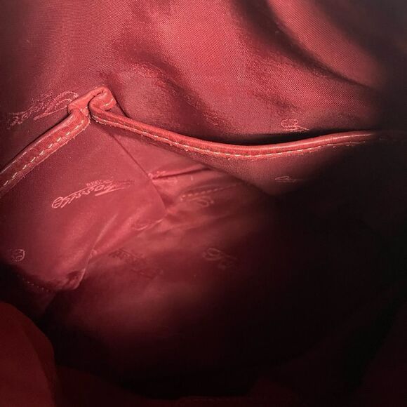 Red Leather Shoulder Bag - Picture 10 of 16